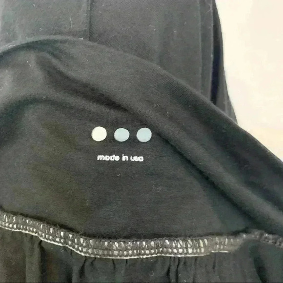 Three dots black a-line mid-length skirt - Picture 5 of 6